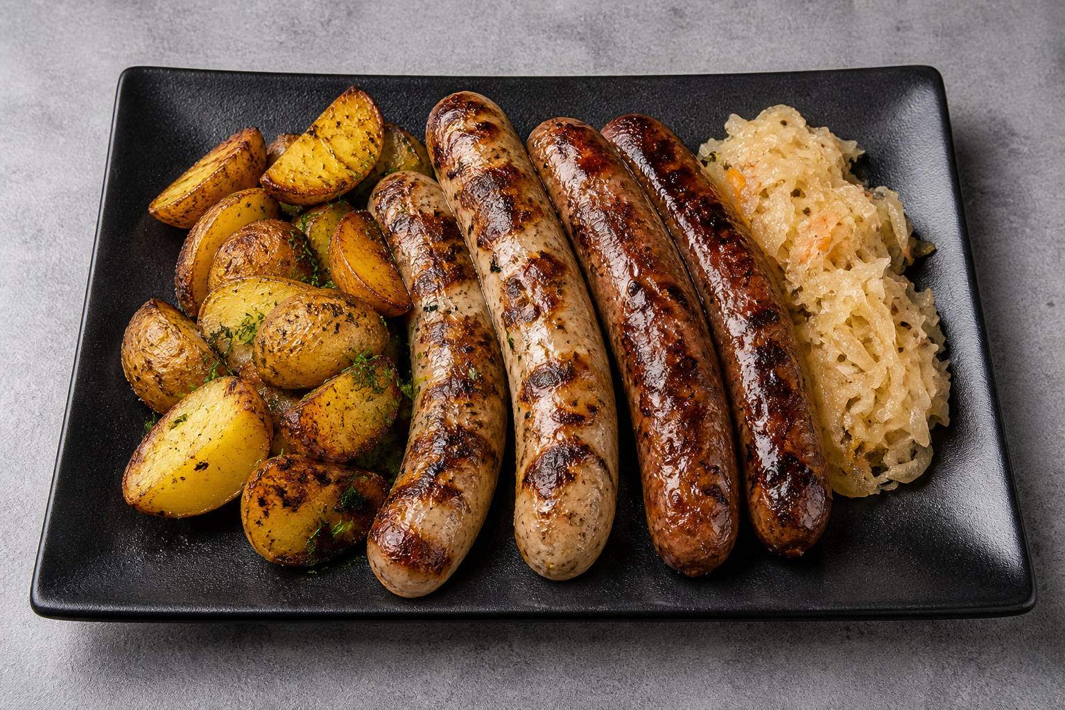 EE Grilled sausage meal eastern-european P02 — Estonia dish
