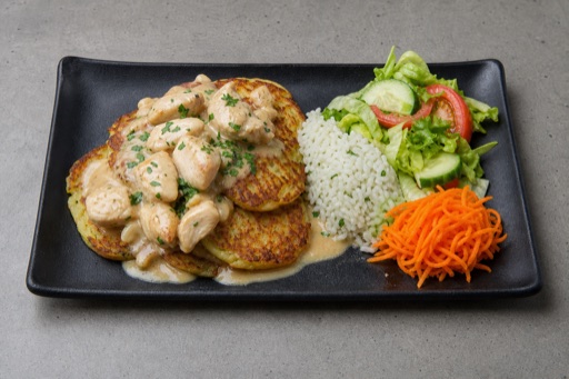 Photorealistic EE Potato pancake stack eastern-european P02 food image by VDAMO