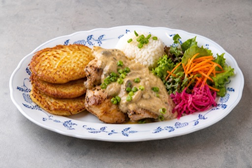 Photorealistic EE Potato pancake stack eastern-european P03 food image by VDAMO