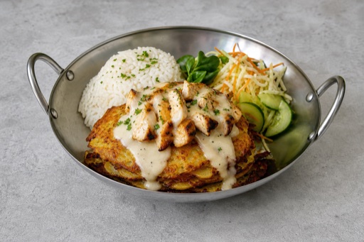 Photorealistic EE Potato pancake stack eastern-european P05 food image by VDAMO