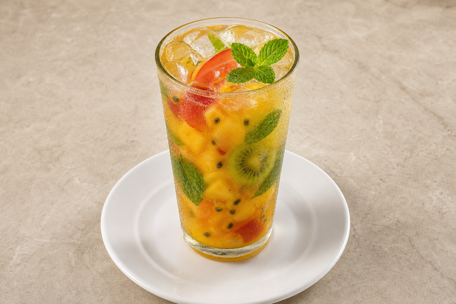 ES Tropical juice glass bar-drink P01 — Spain dish