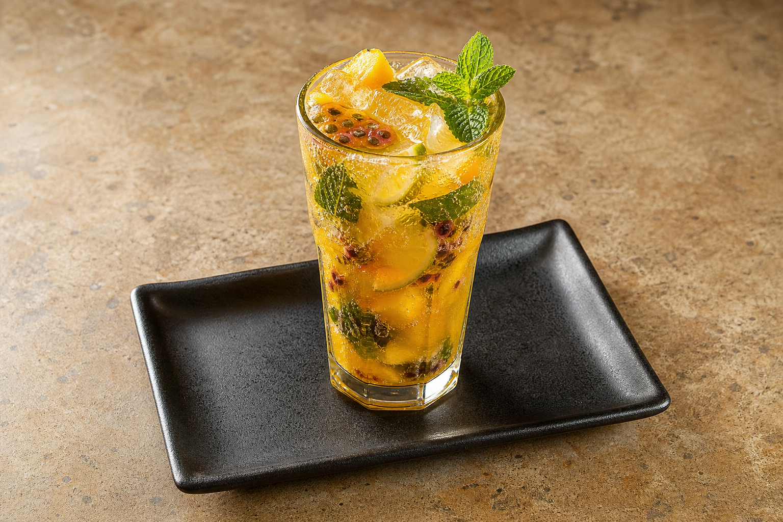 ES Tropical juice glass bar-drink P02 — Spain dish