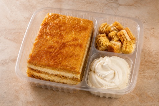 Photorealistic ES Honey cake slice dessert P08 food image by VDAMO