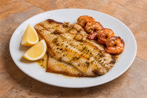ES Grilled fish fillet seafood P09 — Spain dish