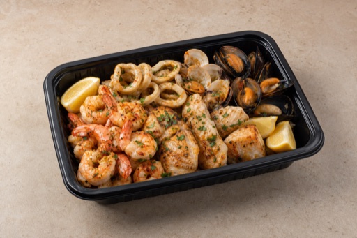 Photorealistic ES Mixed seafood platter seafood P06 food image by VDAMO