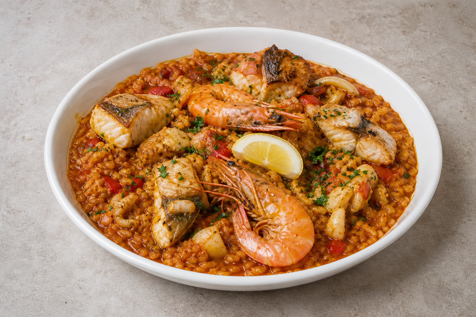 ES Seafood rice plate seafood P04 — Spain dish