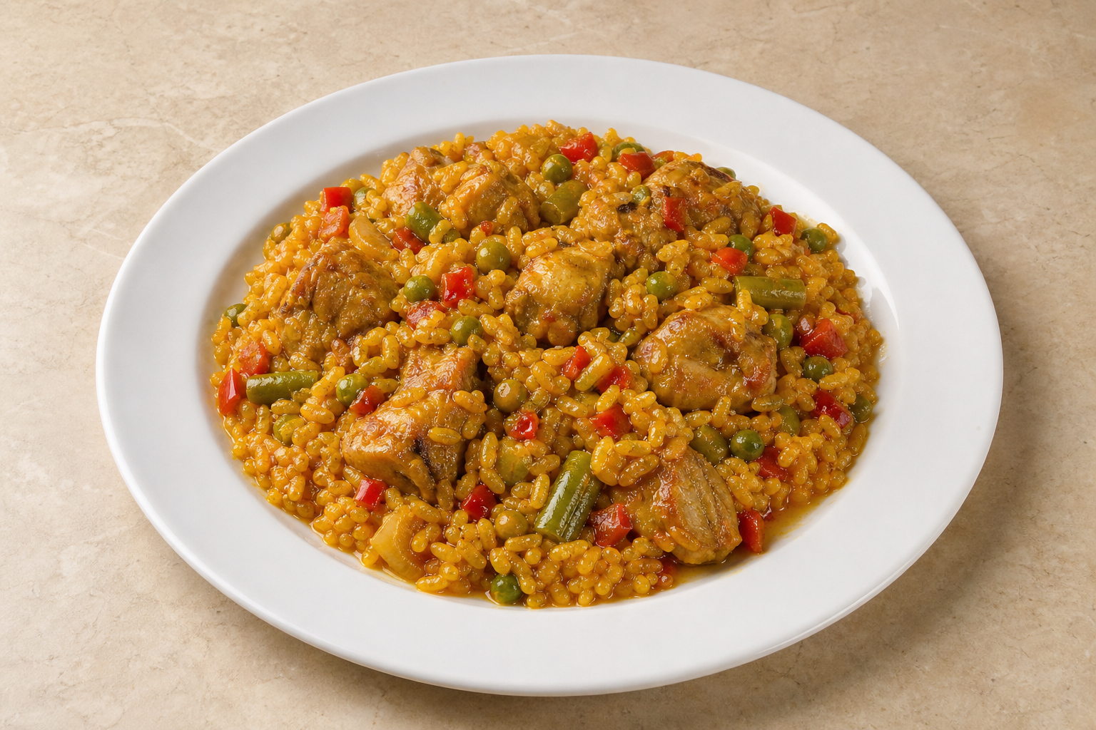 ES Signature rice plate spanish P01 — Spain dish