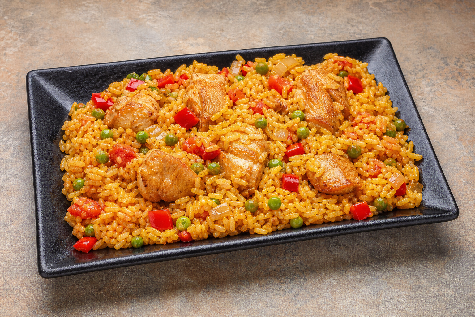 ES Signature rice plate spanish P02 — Spain dish