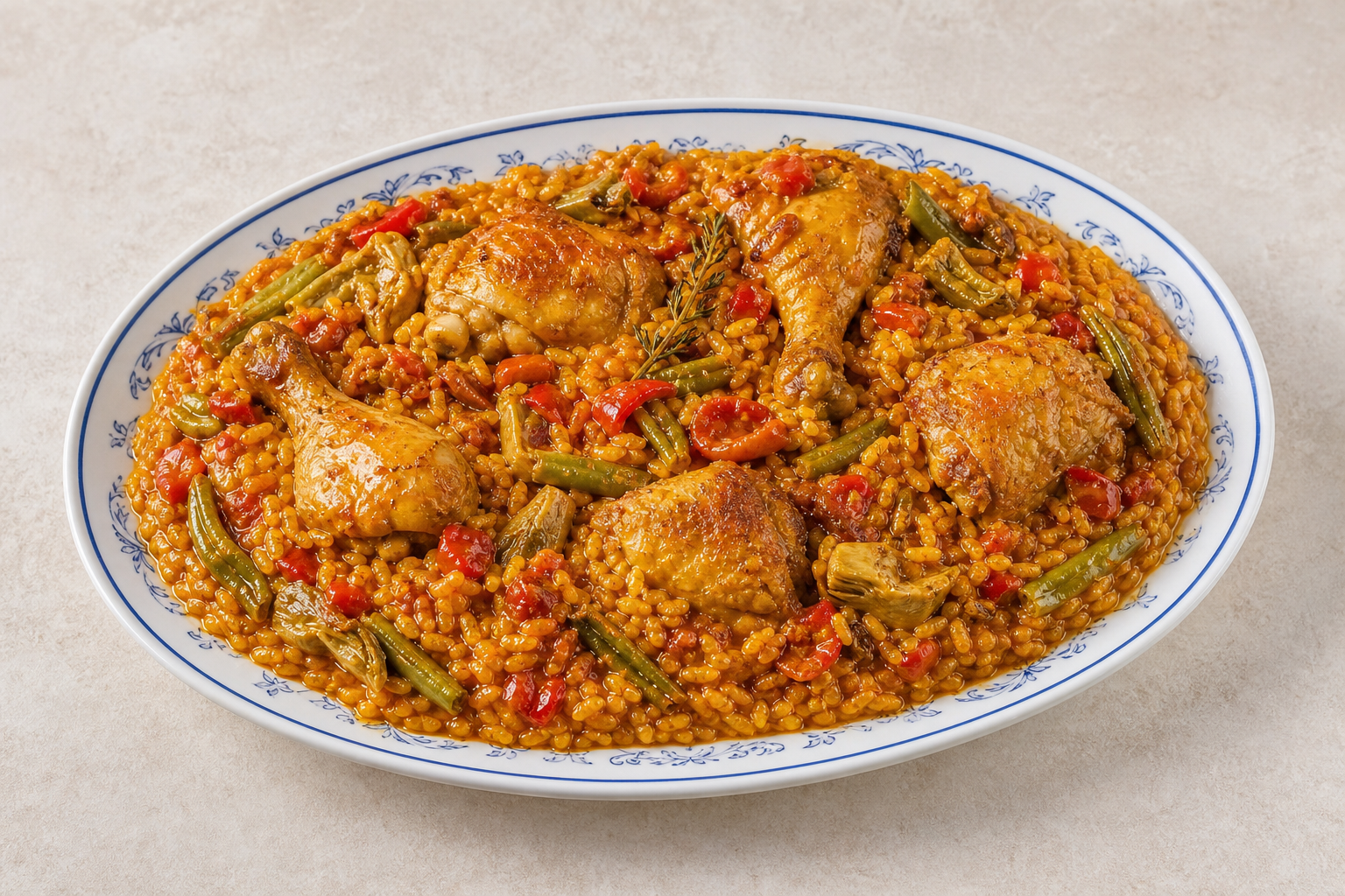 ES Signature rice plate spanish P03 — Spain dish