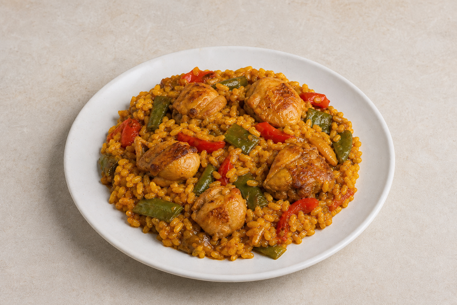 ES Signature rice plate spanish P09 — Spain dish
