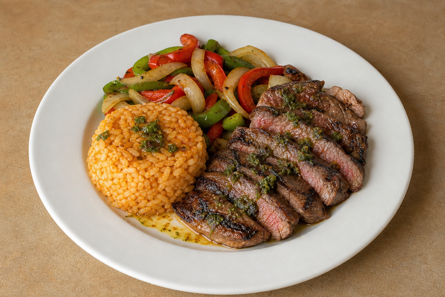 ES Beef steak plate western P09 — Spain dish
