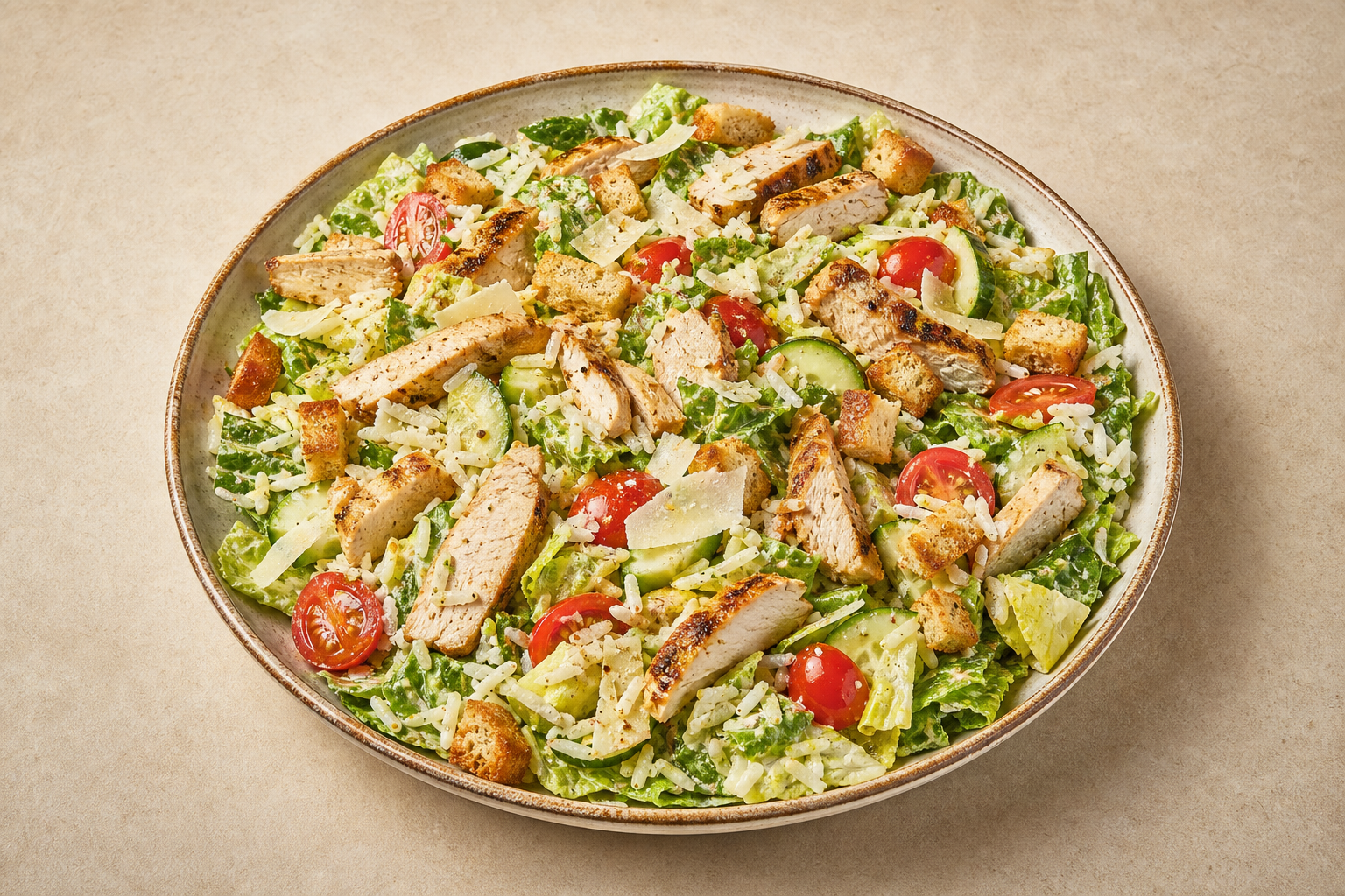 Photorealistic ES Caesar salad chicken western P10 food image by VDAMO