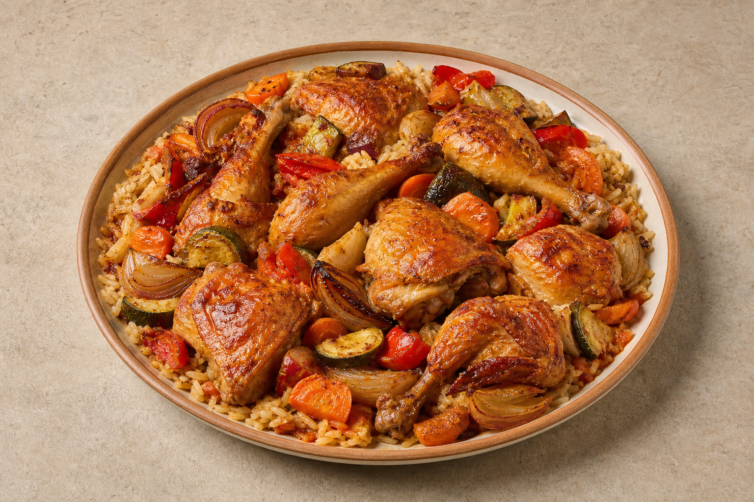 ES Roast chicken meal western P10 — Spain dish