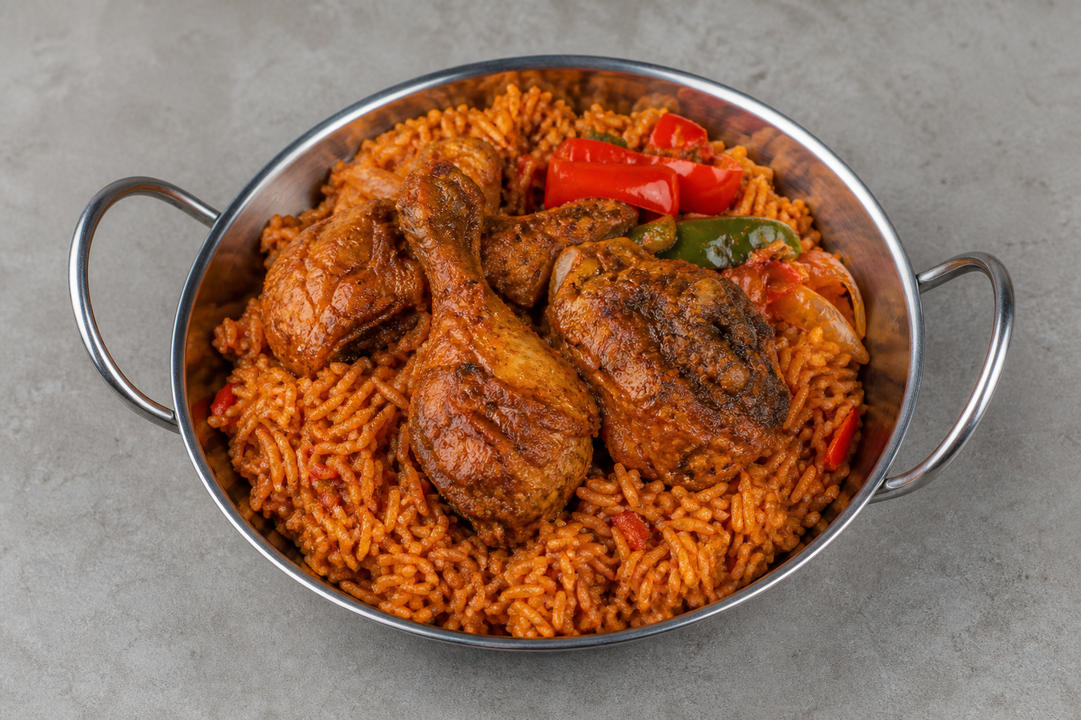 ET Jollof chicken plate african P05 — Ethiopia dish