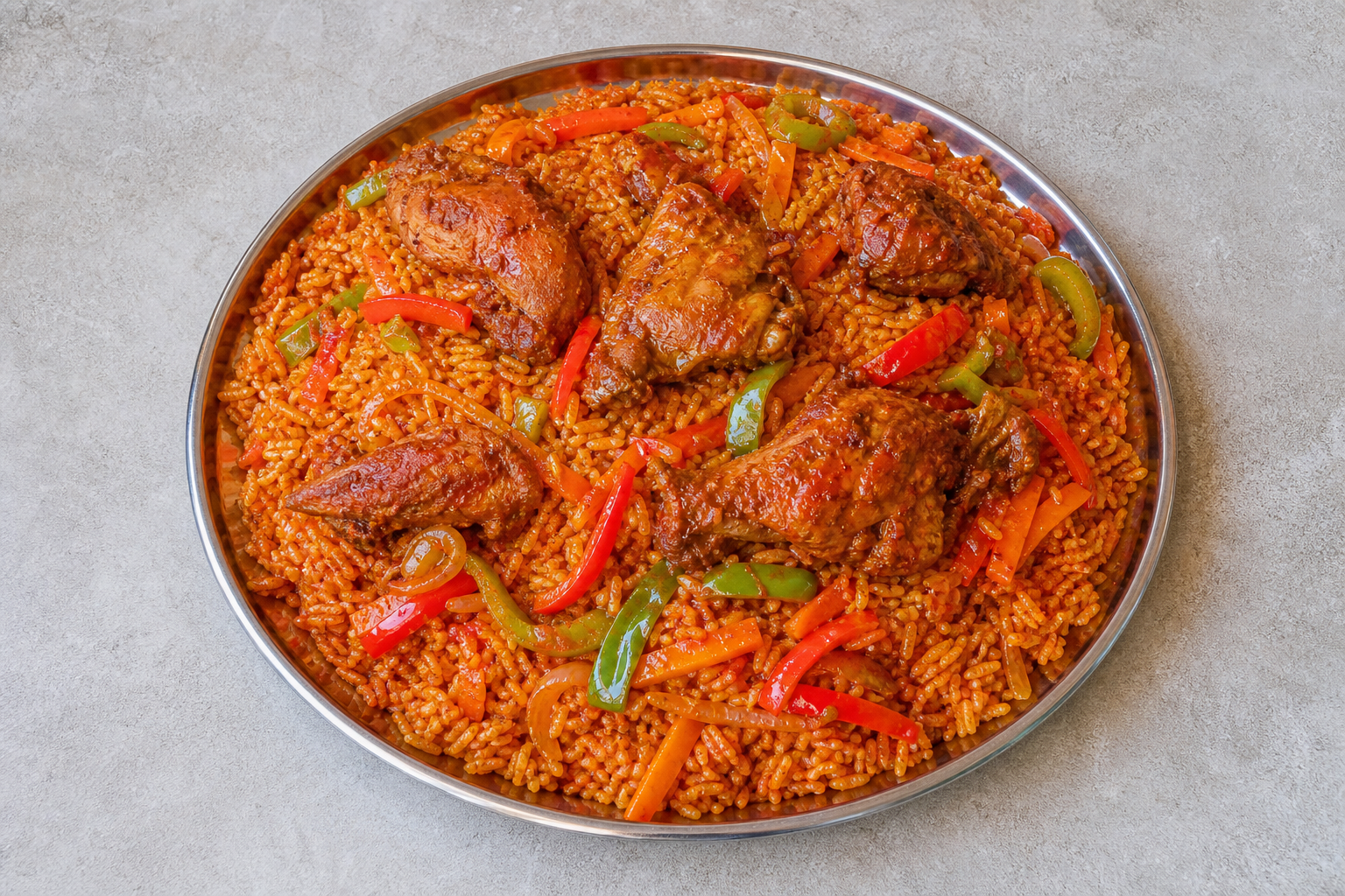 ET Jollof chicken plate african P10 — Ethiopia dish