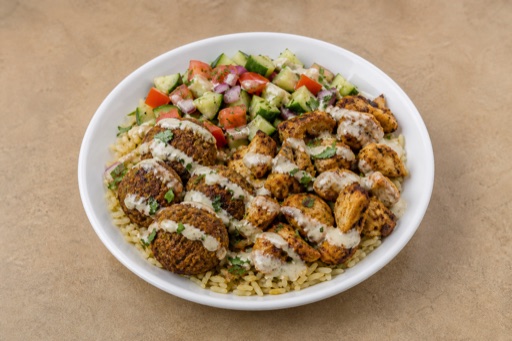 ET Falafel rice bowl middle-eastern P09 — Ethiopia dish