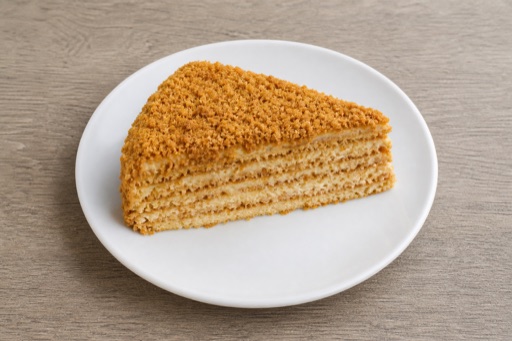 Photorealistic FI Honey cake slice dessert P09 food image by VDAMO