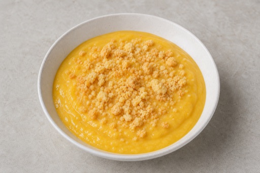 Photorealistic FI Mango pudding cup dessert P04 food image by VDAMO