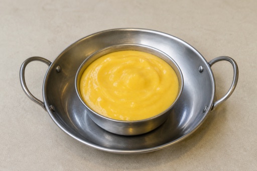 Photorealistic FI Mango pudding cup dessert P05 food image by VDAMO
