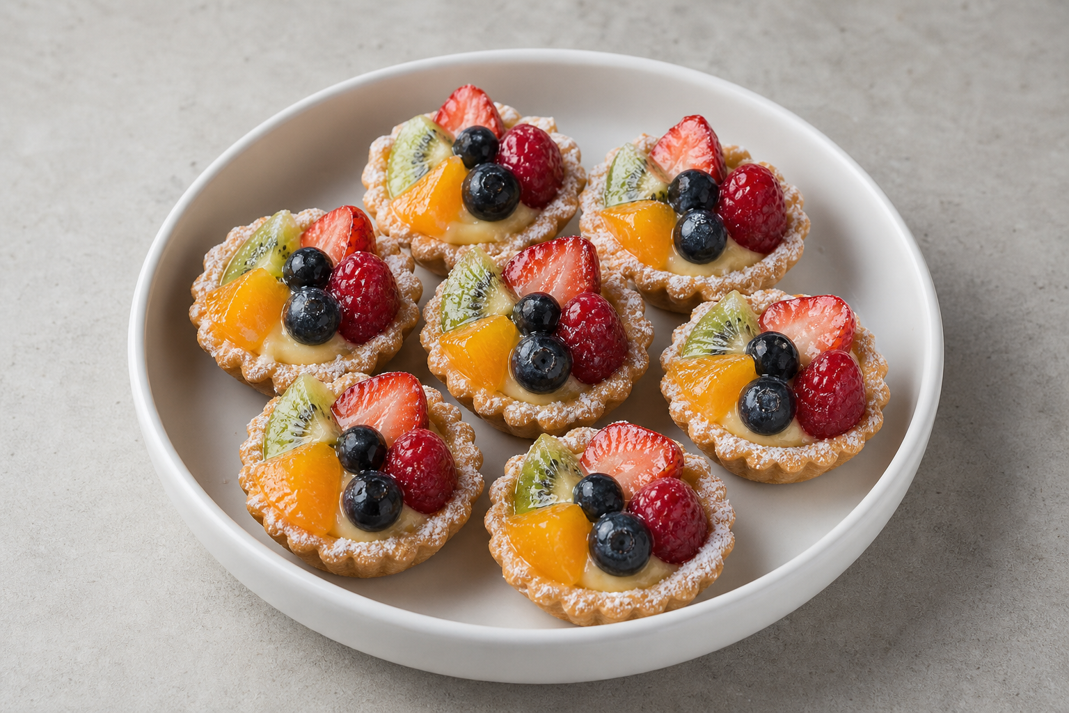 Photorealistic GB Mini fruit tart bakery P04 food image by VDAMO