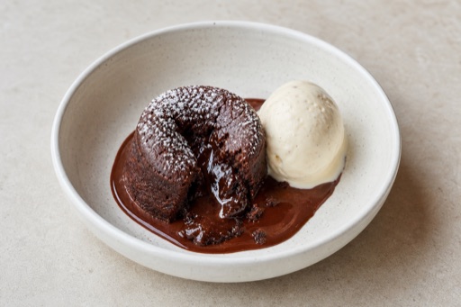 Photorealistic GB Chocolate lava cake dessert P04 food image by VDAMO