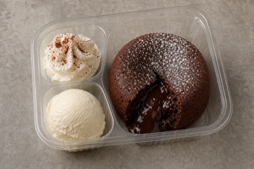 Photorealistic GB Chocolate lava cake dessert P08 food image by VDAMO
