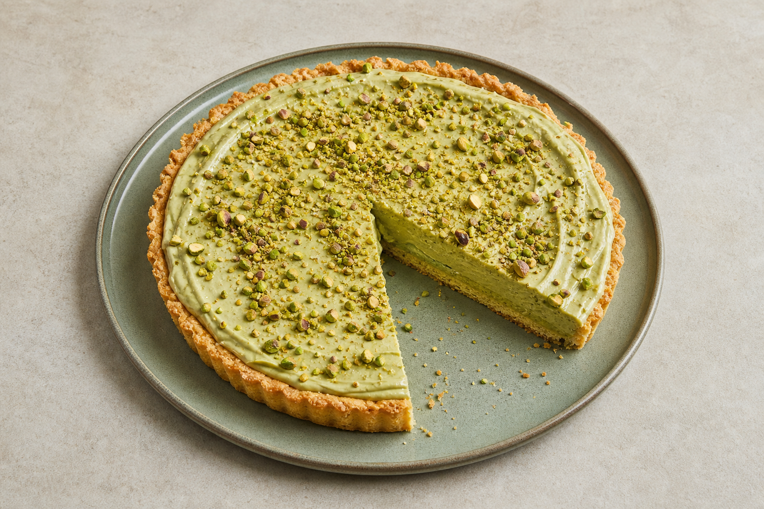 GB Pistachio dessert plate dessert P10 — United Kingdom dish
