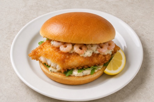 GB Crispy chicken burger fast-food food image by VDAMO