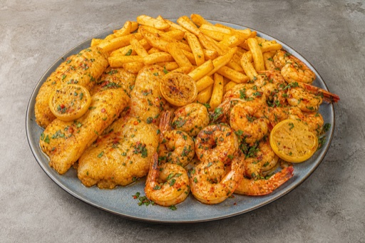 Photorealistic GB Crispy chicken burger fast-food P10 food image by VDAMO