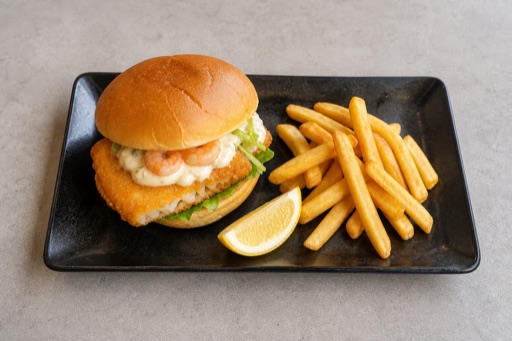 Photorealistic GB Kids burger meal fast-food P02 food image by VDAMO