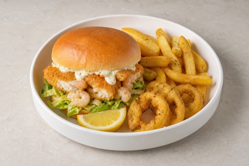 Photorealistic GB Kids burger meal fast-food P04 food image by VDAMO