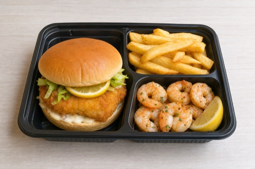 Photorealistic GB Kids burger meal fast-food P08 food image by VDAMO