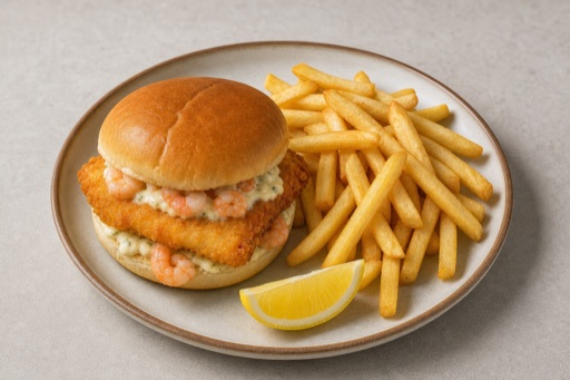 Photorealistic GB Kids burger meal fast-food P10 food image by VDAMO
