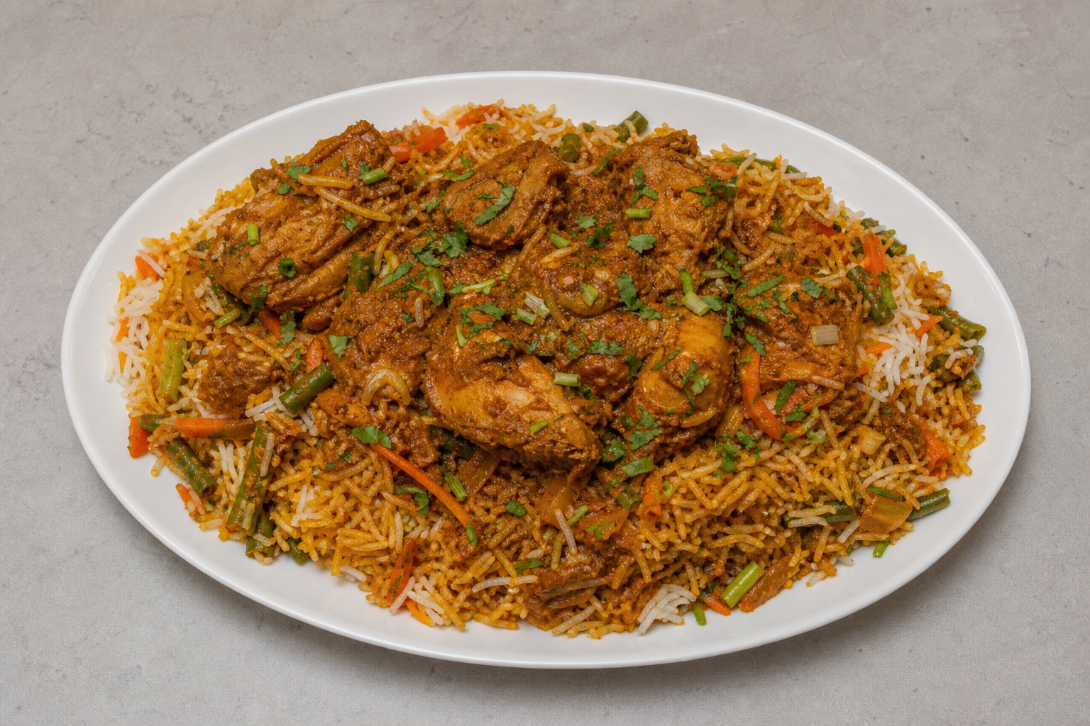 GB Signature rice plate indian P03 — United Kingdom dish
