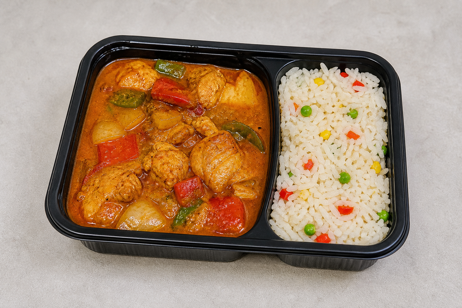 GB Signature rice plate indian P06 — United Kingdom dish
