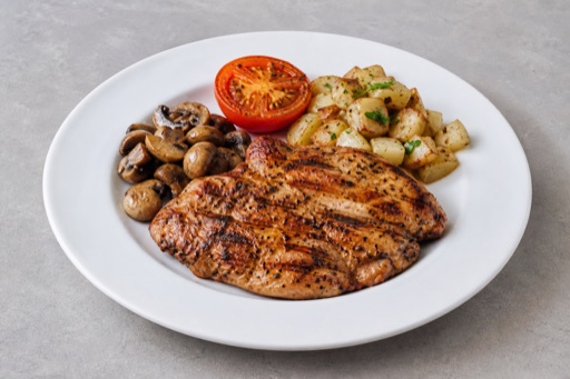 GB Grilled chicken steak western food image by VDAMO