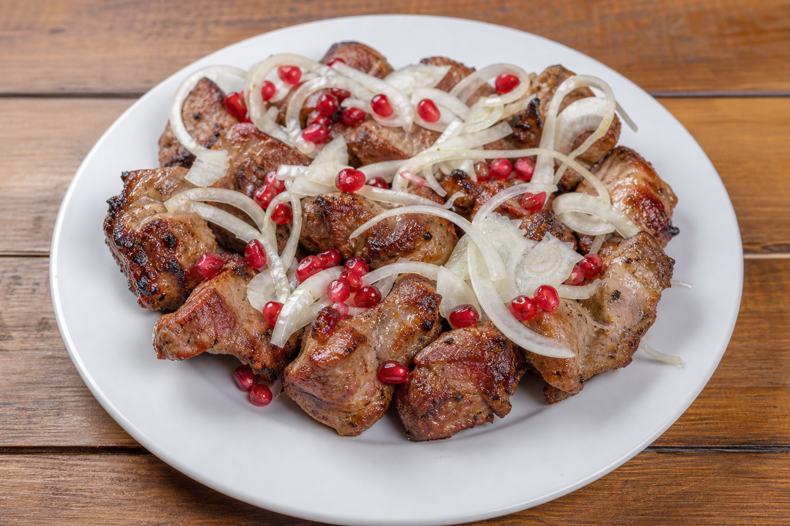 Photorealistic Mtsvadi food image by VDAMO