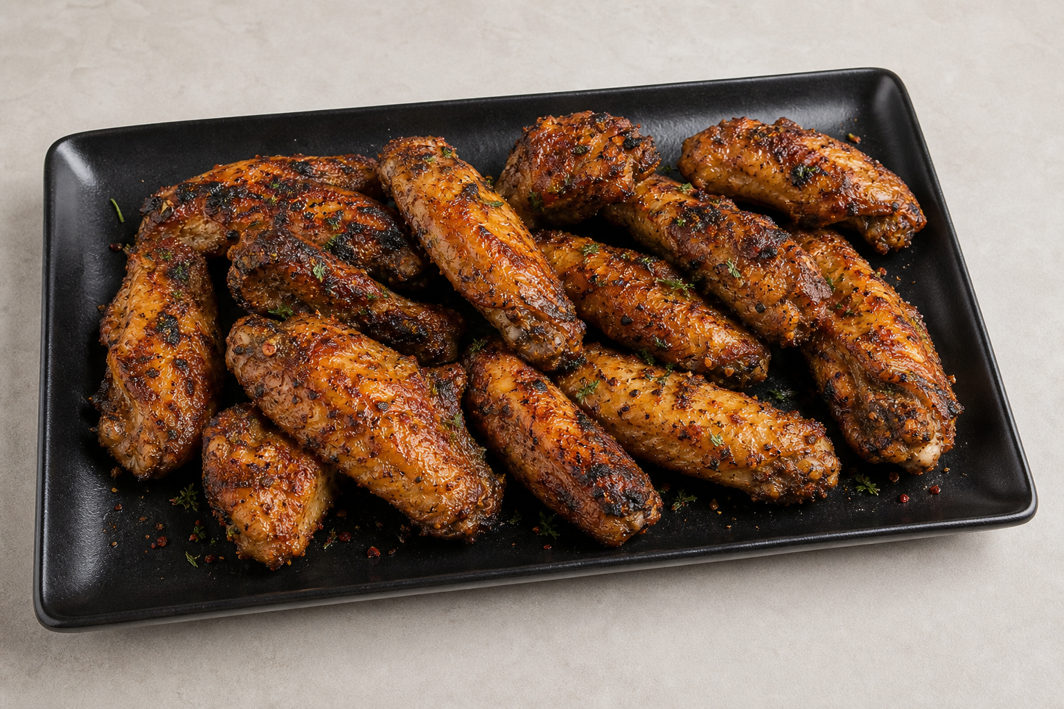 GE Spiced grilled wings barbecue P02 — Georgia dish