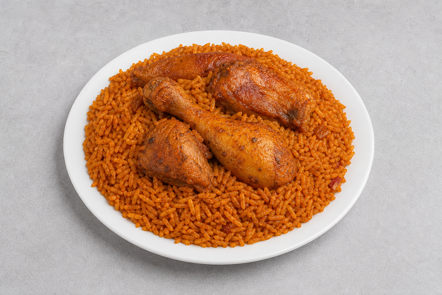 Photorealistic Ghana jollof rice P10 food image by VDAMO