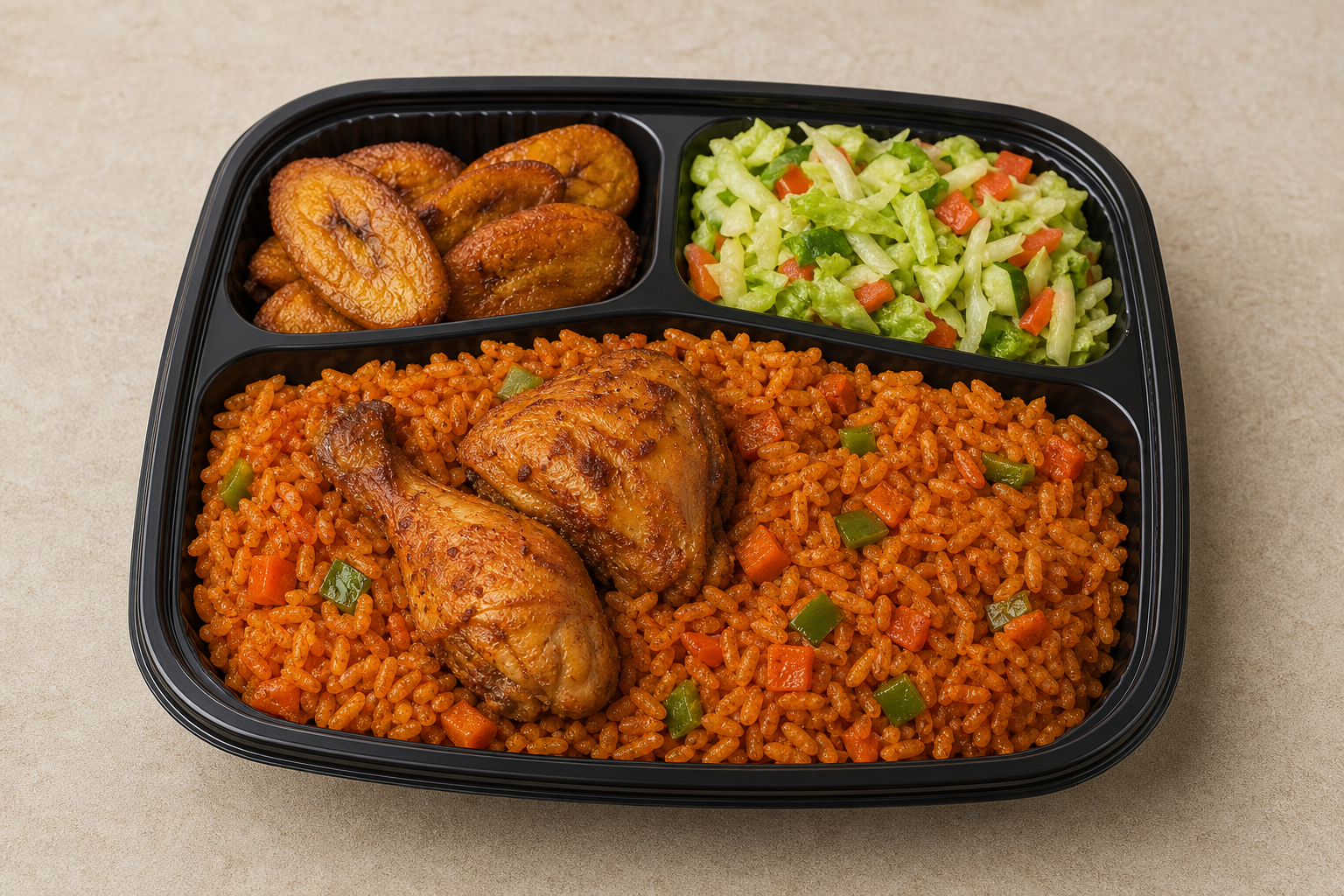 GH Jollof chicken plate african P08 — Ghana dish