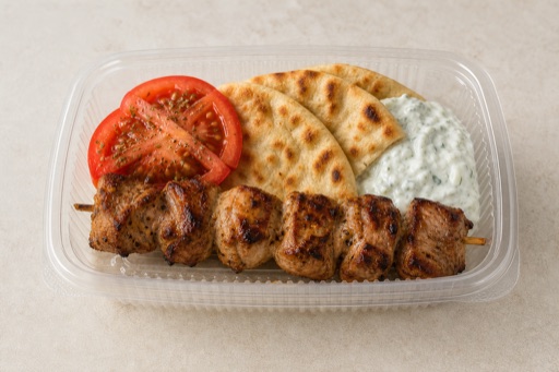 Photorealistic Pork souvlaki P07 food image by VDAMO