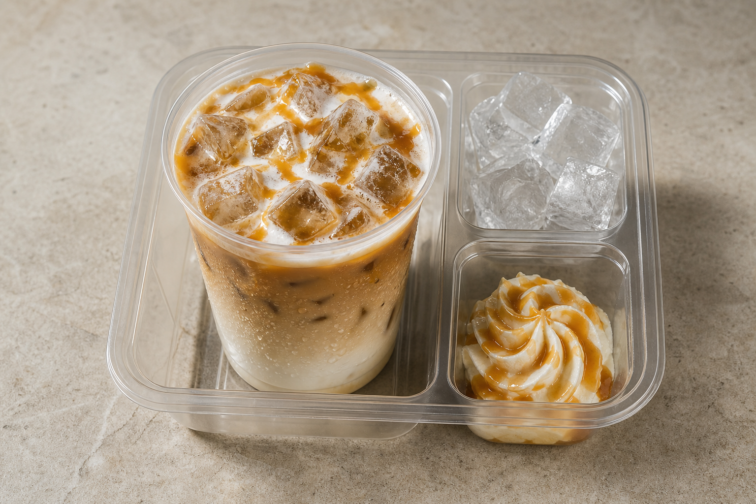 Photorealistic GR Caramel latte coffee P08 food image by VDAMO