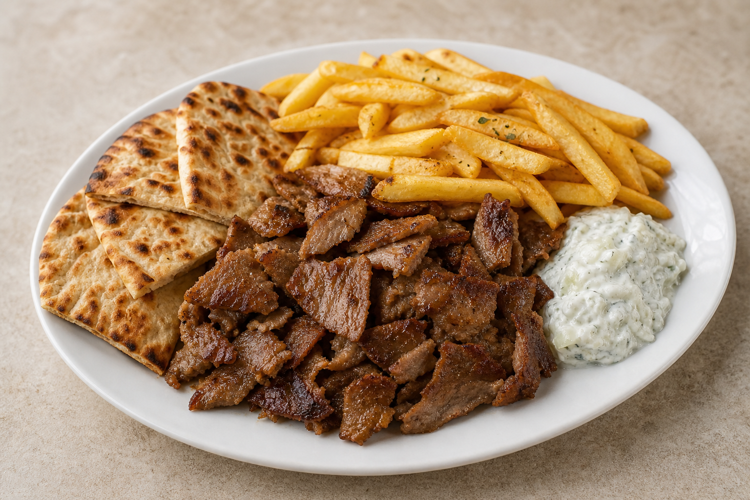 Greek pita plate P03 — Greece dish