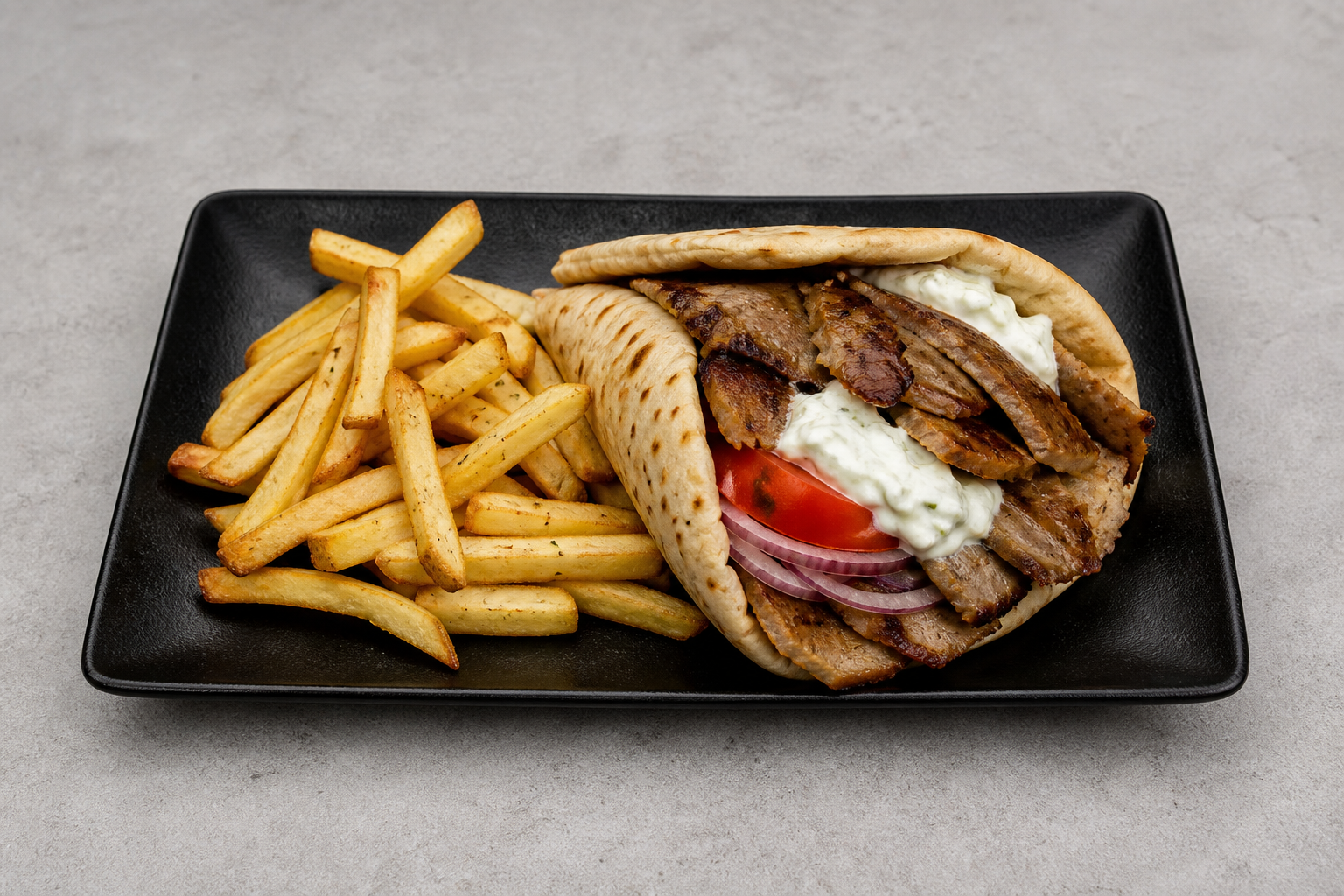 Greek pita plate P02 — Greece dish