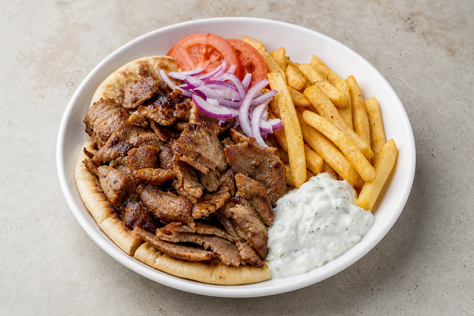Greek pita plate P04 — Greece dish