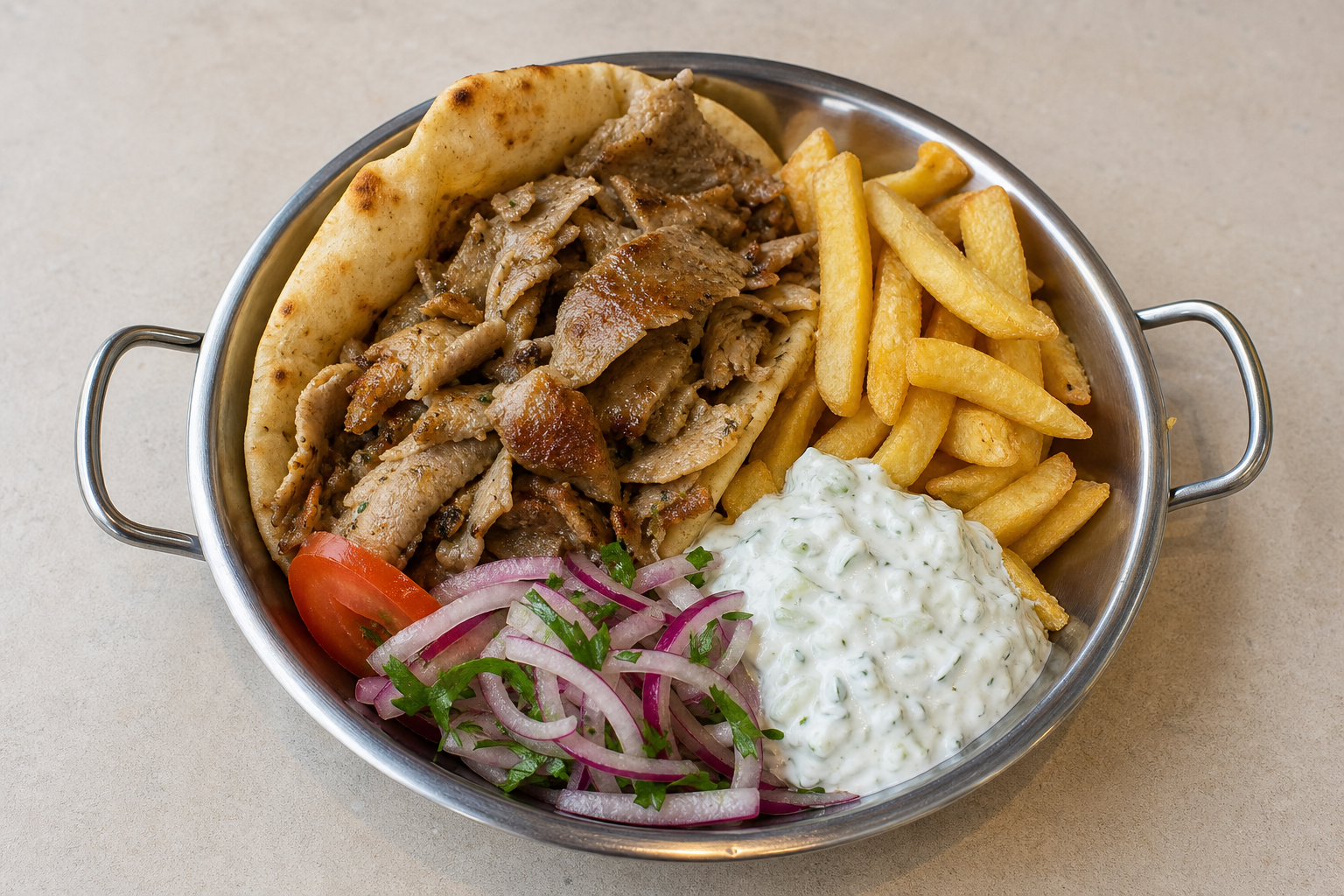 Greek pita plate P05 — Greece dish