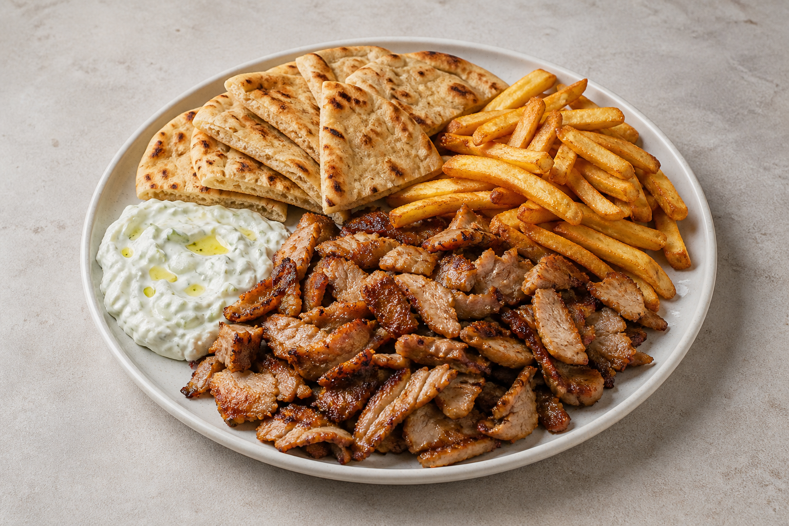 Greek pita plate P10 — Greece dish