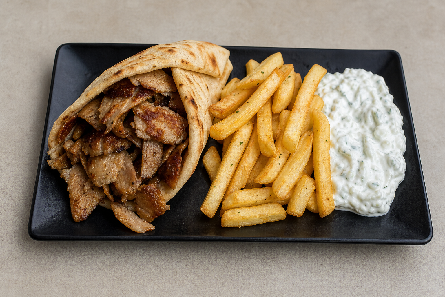 Greek pita plate P02 — Greece dish