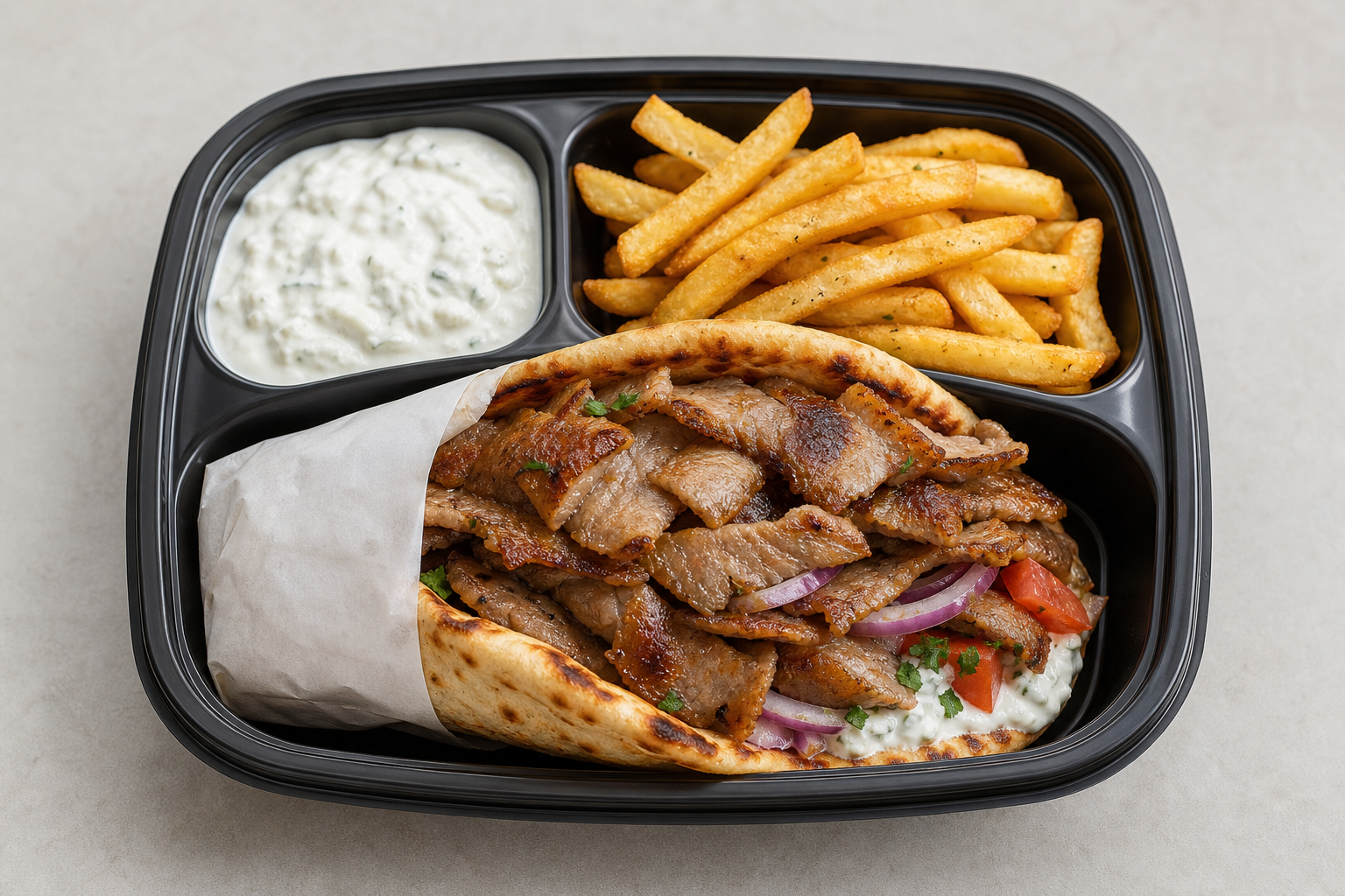 Greek pita plate P08 — Greece dish