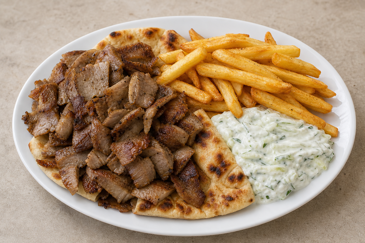 Greek pita plate P03 — Greece dish